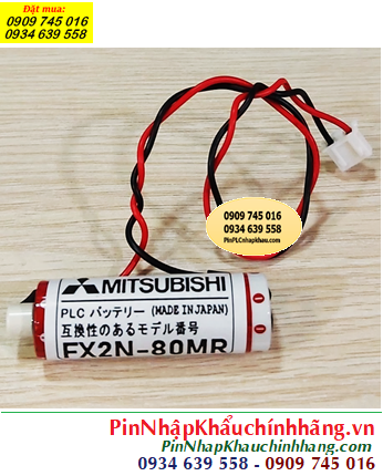 Mitsubishi FX2N-80MR, Pin nuôi nguồn PLC Mitsubishi FX2N-80MR lithium 3.6v 1800mAh, Xuất xứ NHẬT 